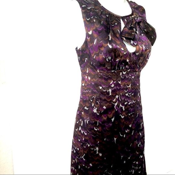 NANETTE LEPORE SILK JEWEL TONE DRESS - Picture 1 of 8